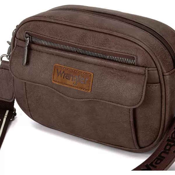 Wrangler Crossbody Purses for Women Trendy Camera Snapshot Bag with Wide Strap