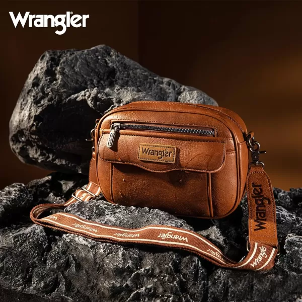 Wrangler Crossbody Purses for Women Trendy Camera Snapshot Bag with Wide Strap