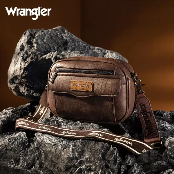 Wrangler Crossbody Purses for Women Trendy Camera Snapshot Bag with Wide Strap