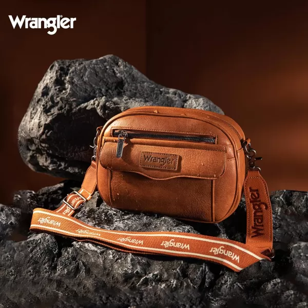 Wrangler Crossbody Purses for Women Trendy Camera Snapshot Bag with Wide Strap