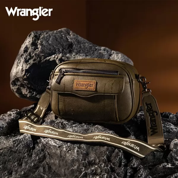 Wrangler Crossbody Purses for Women Trendy Camera Snapshot Bag with Wide Strap