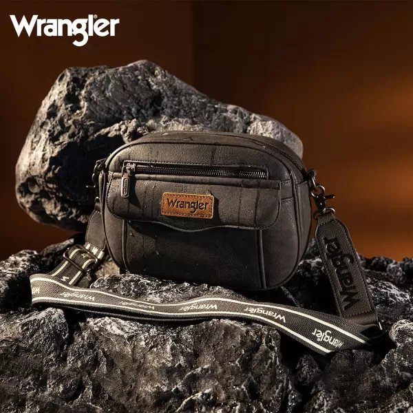 Wrangler Crossbody Purses for Women Trendy Camera Snapshot Bag with Wide Strap