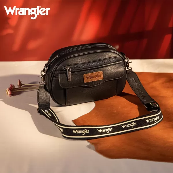 Wrangler Crossbody Purses for Women Trendy Camera Snapshot Bag with Wide Strap