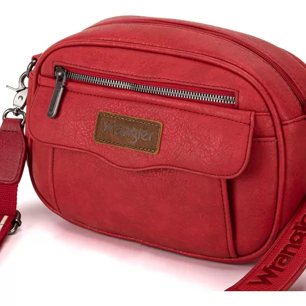 Wrangler Crossbody Purses for Women Trendy Camera Snapshot Bag with Wide Strap