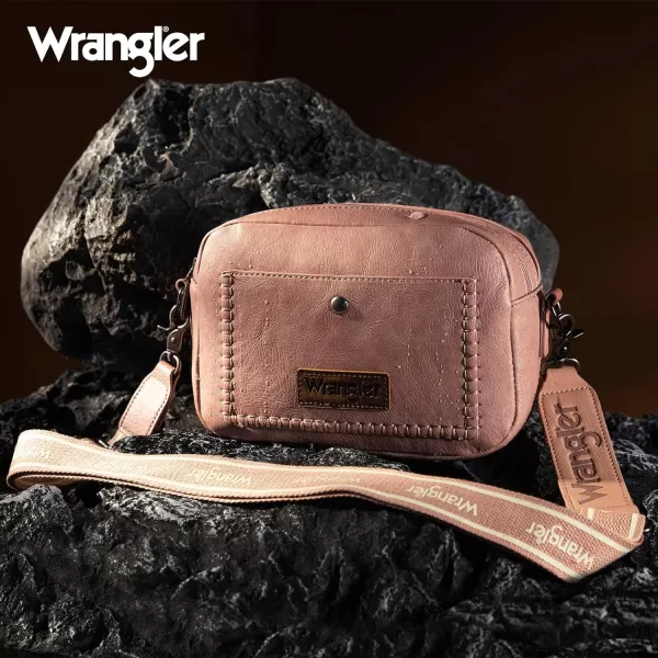 Wrangler Crossbody Purses for Women Trendy Camera Snapshot Bag with Wide Strap