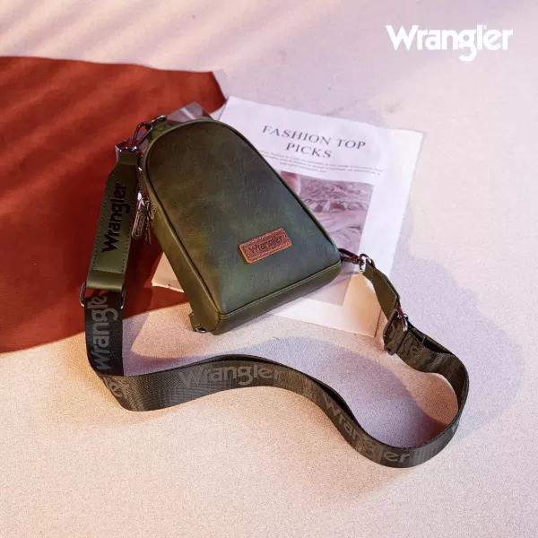 Wrangler Crossbody Sling Bags for Women Cross Body Purse with Detachable Strap