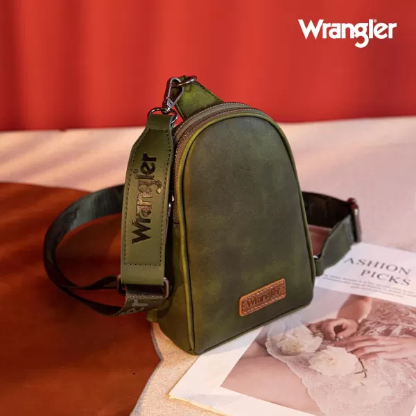 Wrangler Crossbody Sling Bags for Women Cross Body Purse with Detachable Strap