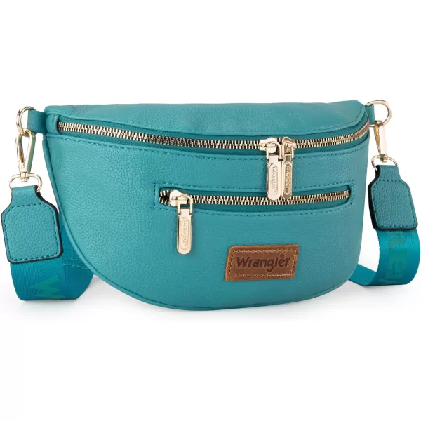 Wrangler Fanny Packs for Women Crossbody Sling Bag Waist Pack Belt Bag with Card Holder