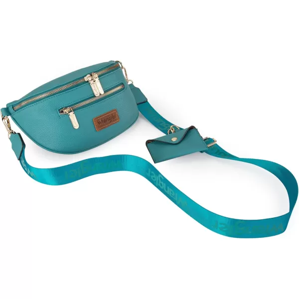 Wrangler Fanny Packs for Women Crossbody Sling Bag Waist Pack Belt Bag with Card Holder