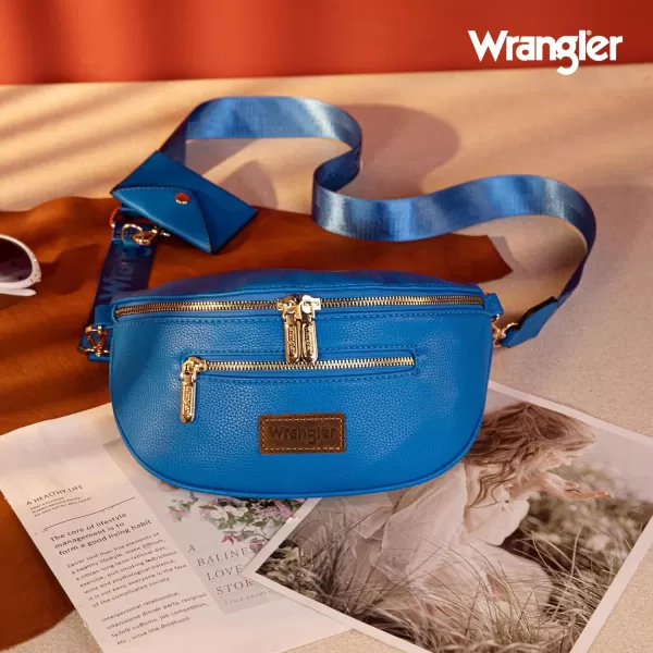 Wrangler Fanny Packs for Women Crossbody Sling Bag Waist Pack Belt Bag with Card Holder