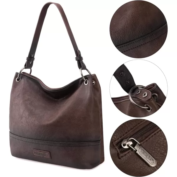 Wrangler Hobo Bags for Women Vegan Leather Top Handle Shoulder Purses and Handbags