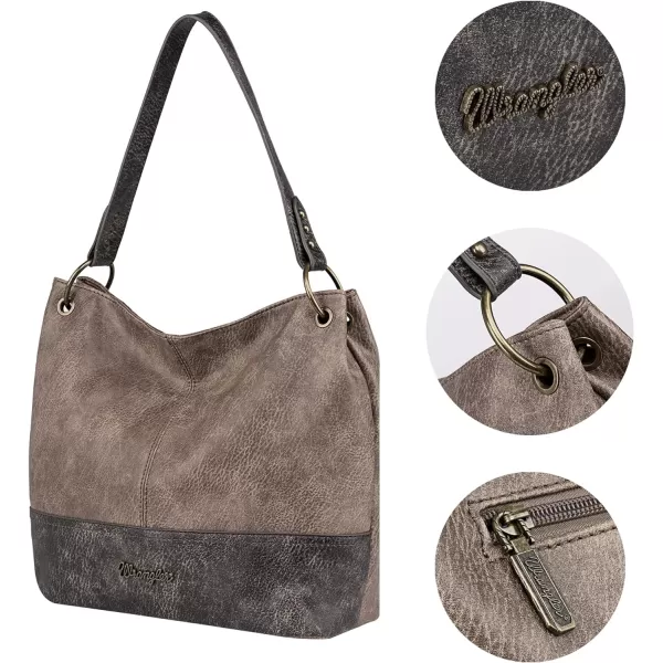 Wrangler Hobo Bags for Women Vegan Leather Top Handle Shoulder Purses and Handbags