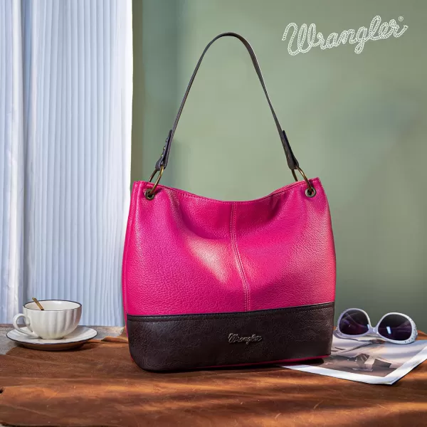 Wrangler Hobo Bags for Women Vegan Leather Top Handle Shoulder Purses and Handbags