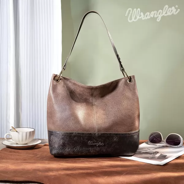 Wrangler Hobo Bags for Women Vegan Leather Top Handle Shoulder Purses and Handbags