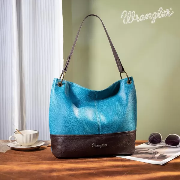 Wrangler Hobo Bags for Women Vegan Leather Top Handle Shoulder Purses and Handbags