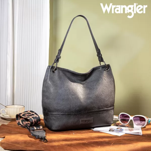 Wrangler Hobo Bags for Women Vegan Leather Top Handle Shoulder Purses and Handbags