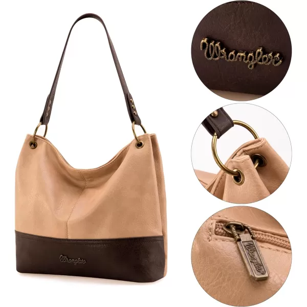 Wrangler Hobo Bags for Women Vegan Leather Top Handle Shoulder Purses and Handbags