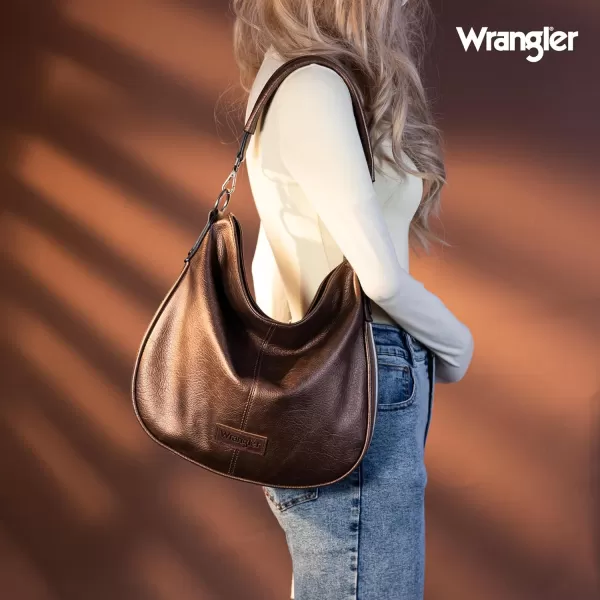 Wrangler Large Hobo Bags for Women Striped Cotton Ribbon Shoulder Purses and Handbags