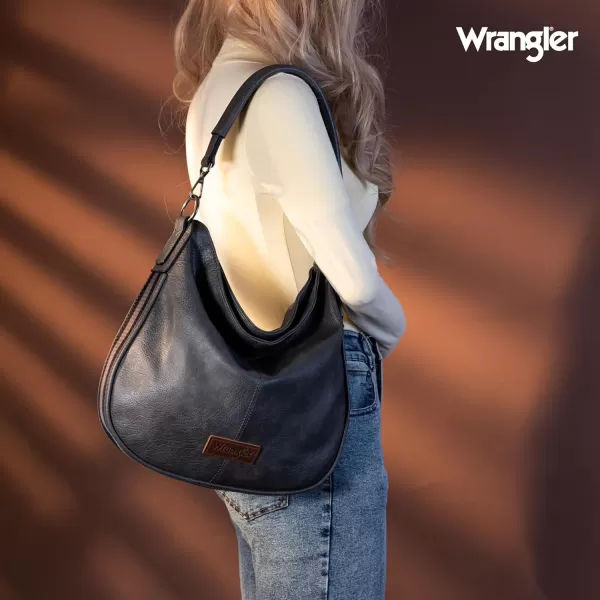 Wrangler Large Hobo Bags for Women Striped Cotton Ribbon Shoulder Purses and Handbags