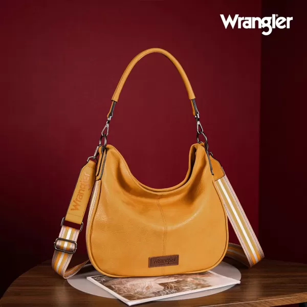 Wrangler Large Hobo Bags for Women Striped Cotton Ribbon Shoulder Purses and Handbags