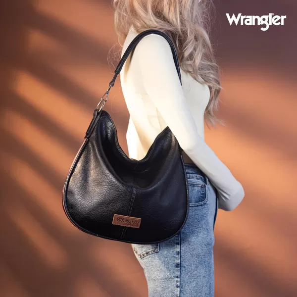 Wrangler Large Hobo Bags for Women Striped Cotton Ribbon Shoulder Purses and Handbags