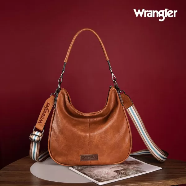 Wrangler Large Hobo Bags for Women Striped Cotton Ribbon Shoulder Purses and Handbags