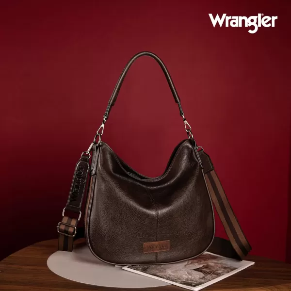 Wrangler Large Hobo Bags for Women Striped Cotton Ribbon Shoulder Purses and Handbags