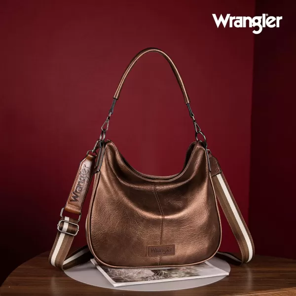 Wrangler Large Hobo Bags for Women Striped Cotton Ribbon Shoulder Purses and Handbags