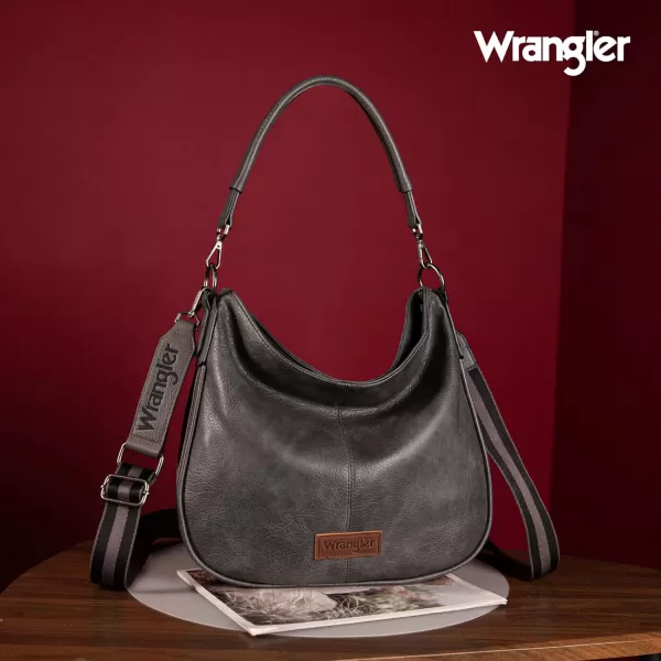 Wrangler Large Hobo Bags for Women Striped Cotton Ribbon Shoulder Purses and Handbags