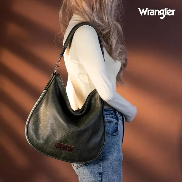 Wrangler Large Hobo Bags for Women Striped Cotton Ribbon Shoulder Purses and Handbags