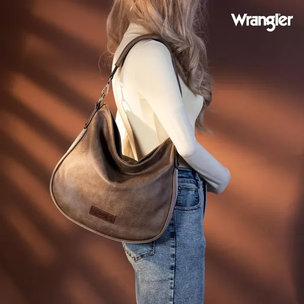 Wrangler Large Hobo Bags for Women Striped Cotton Ribbon Shoulder Purses and Handbags