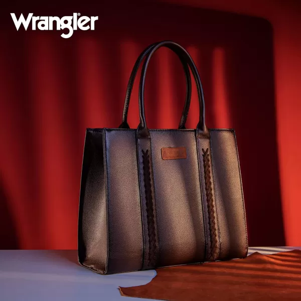 Wrangler Large Tote Bag for Women Work Shoulder Purse Handbags with Zipper Crossbody Bag