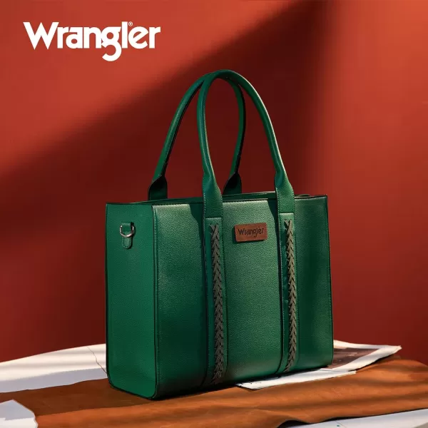 Wrangler Large Tote Bag for Women Work Shoulder Purse Handbags with Zipper Crossbody Bag