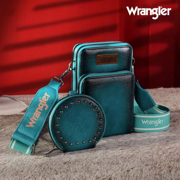 Wrangler RFID Blocking Crossbody Purses for Women Cell Phone Wallet with Credit Card Slots