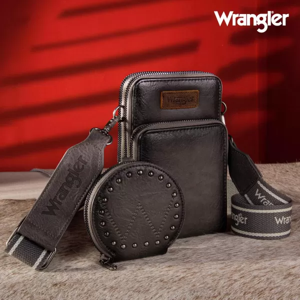 Wrangler RFID Blocking Crossbody Purses for Women Cell Phone Wallet with Credit Card Slots