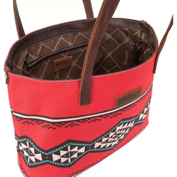 Wrangler Tote Purse Bag Aztec Canvas Shoulder Bags