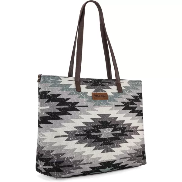 Wrangler Tote Purse Bag Aztec Canvas Shoulder Bags