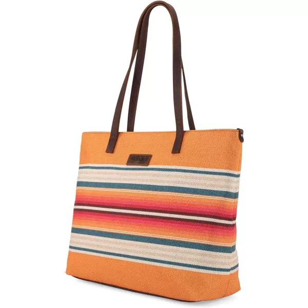 Wrangler Tote Purse Bag Aztec Canvas Shoulder Bags