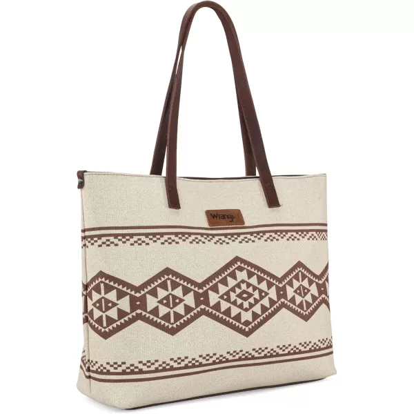 Wrangler Tote Purse Bag Aztec Canvas Shoulder Bags