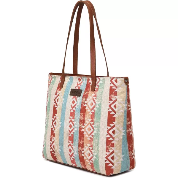 Wrangler Tote Purse Bag Aztec Canvas Shoulder Bags