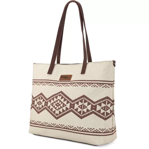 Wrangler Tote Purse Bag Aztec Canvas Shoulder Bags