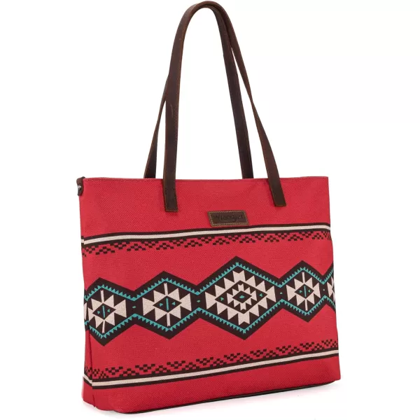 Wrangler Tote Purse Bag Aztec Canvas Shoulder Bags