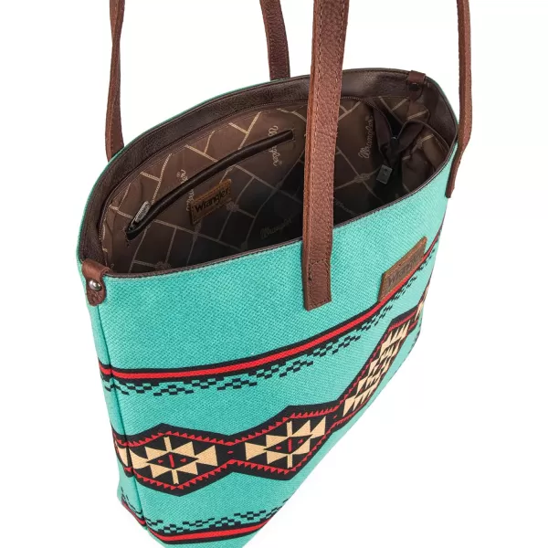 Wrangler Tote Purse Bag Aztec Canvas Shoulder Bags