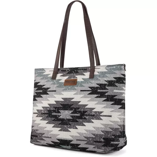 Wrangler Tote Purse Bag Aztec Canvas Shoulder Bags