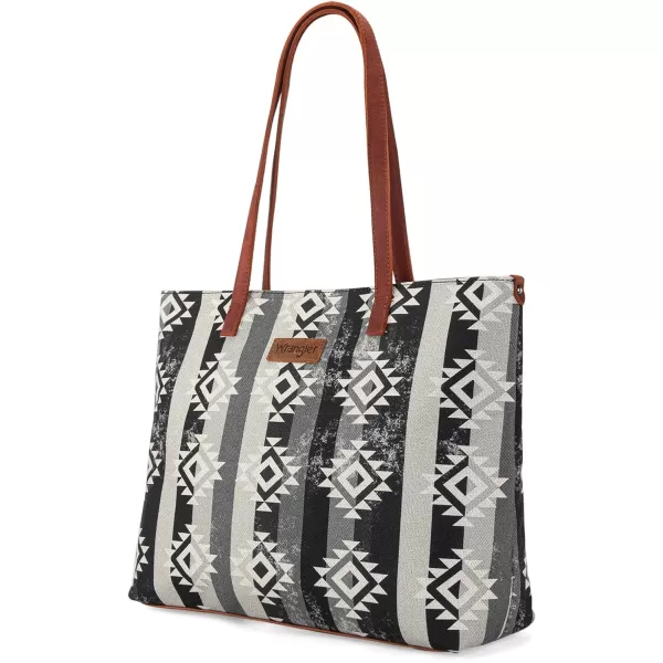 Wrangler Tote Purse Bag Aztec Canvas Shoulder Bags