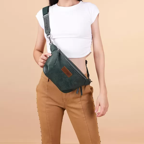 Wrangler Vintage Sling Bag for Women Men Chest Bum Bag Ladies Waist Packs Crossbody Purse