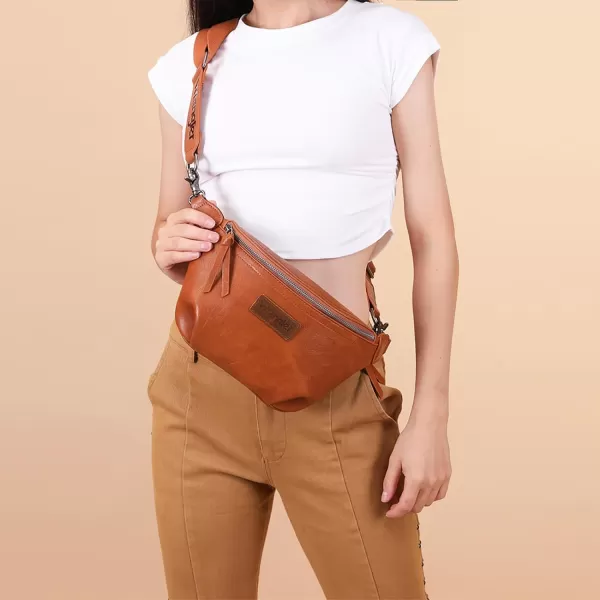 Wrangler Vintage Sling Bag for Women Men Chest Bum Bag Ladies Waist Packs Crossbody Purse