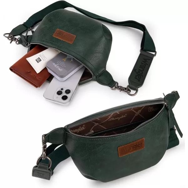 Wrangler Vintage Sling Bag for Women Men Chest Bum Bag Ladies Waist Packs Crossbody Purse