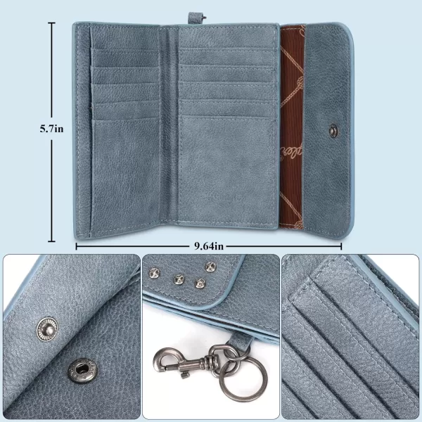 Wrangler Wallet for Women Slim Trifold Credit Card Cases &amp; Money Organizers