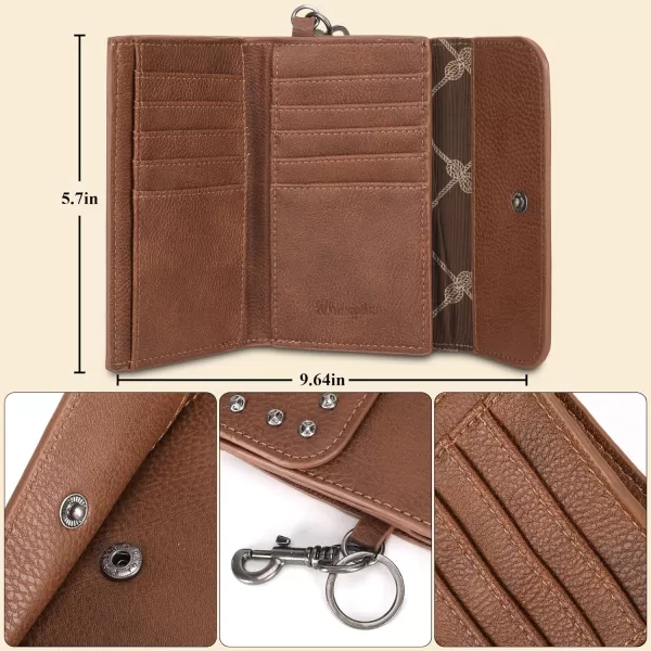 Wrangler Wallet for Women Slim Trifold Credit Card Cases &amp; Money Organizers